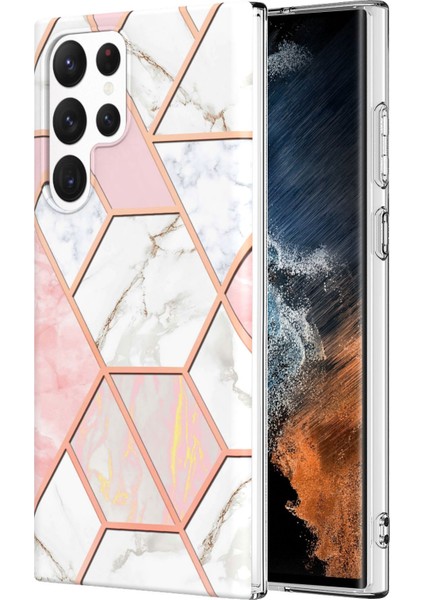 Samsung Galaxy S23 Ultra 5g Için Mermer Tpu Telefon Kılıfı (Yurt Dışından)
