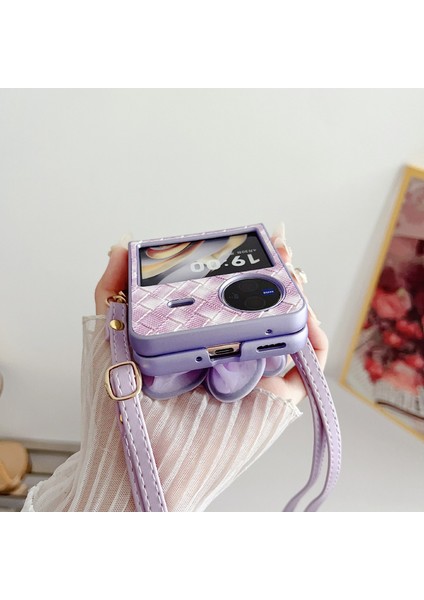 Vivo x Flip Için Renkli Dokuma Iplik Çiçek Kılıfı (Yurt Dışından) fiyatları