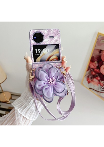 Vivo x Flip Için Renkli Dokuma Iplik Çiçek Kılıfı (Yurt Dışından) indirimleri