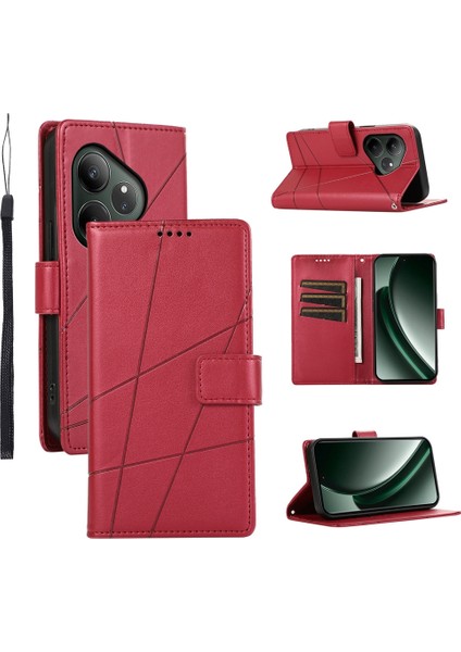 Realme Gt 6 Global Için Kabartmalı Hat Telefon Kılıfı (Yurt Dışından)