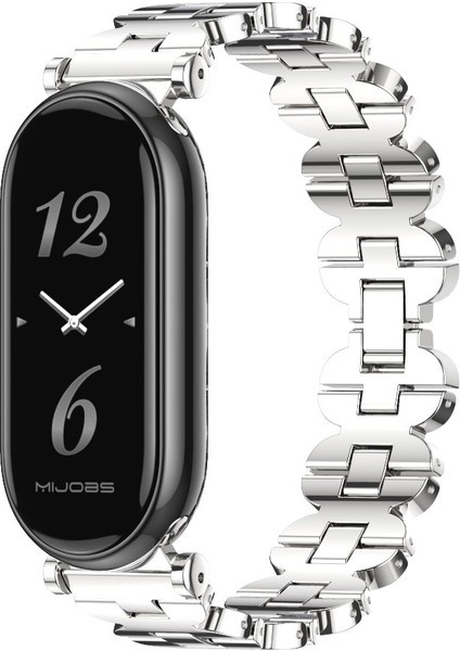 Xiaomi Mi Band 8/9/9 Nfc Için Gt4 Kemik Zinciri Metal Kayış (Yurt Dışından)