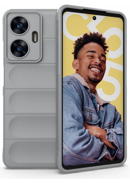 Realme C55 4g Için Tpu + Flann Telefon Kılıfı (Yurt Dışından)