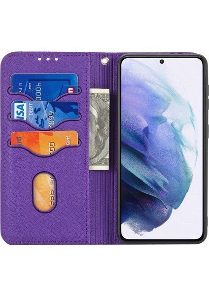 Samaung Galaxy S22 5g Için Dokuma Dokulu Telefon Pu Kılıf (Yurt Dışından) fırsatları