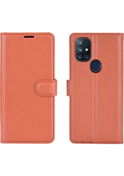 Oneplus Nord N10 Litchi Doku Çevirme Koruyucu Tpu Kılıf Için Oneplus Nord N10 5g (Yurt Dışından) fiyatları