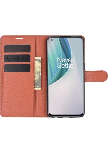 Oneplus Nord N10 Litchi Doku Çevirme Koruyucu Tpu Kılıf Için Oneplus Nord N10 5g (Yurt Dışından) indirimleri