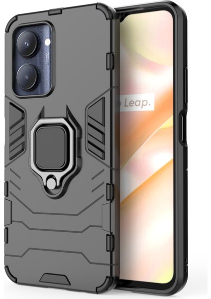 Realme C33 4g Için Halka Tutucu Pc + Tpu Kılıf (Yurt Dışından)