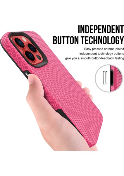 iPhone 14 Pro Için Üçgen Zırh Dokulu Telefon Kılıfı (Yurt Dışından) indirimleri