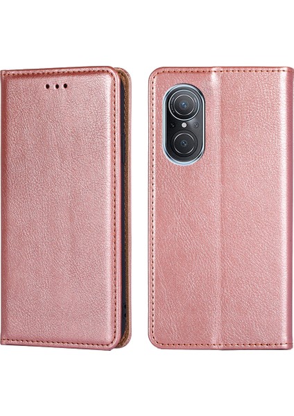 Huawei Nova 9 Se 4g Için Parlak Yağ Manyetik Deri Kılıf (Yurt Dışından)