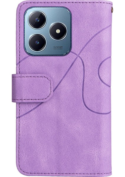 Realme C63 / C61 / Note 60 Için 9 Kartlı Fermuarlı Pu Telefon Kılıfı (Yurt Dışından) modelleri