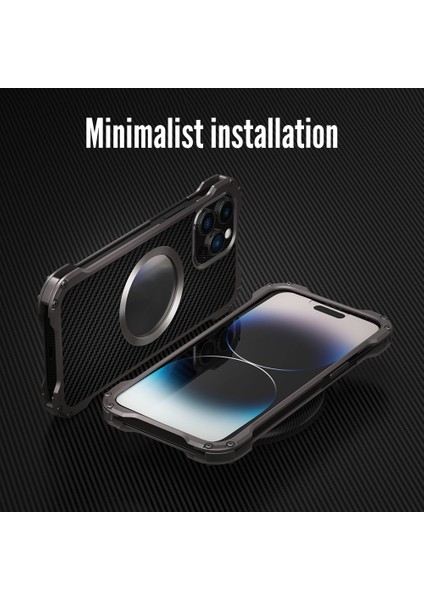 iPhone 14 Pro Için RJ51 Içi Boş Metal Kılıf (Yurt Dışından) fiyatları