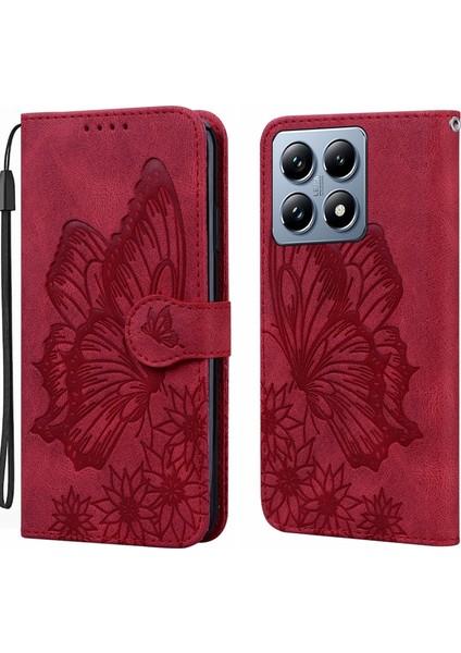 Xiaomi 14T Pro Için Kabartmalı Pu Kılıf (Yurt Dışından)