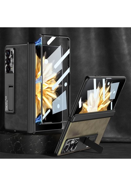 Honor Magic V2 Için Gkk Buzlu Menteşe Pu Kılıf (Yurt Dışından) fiyatları