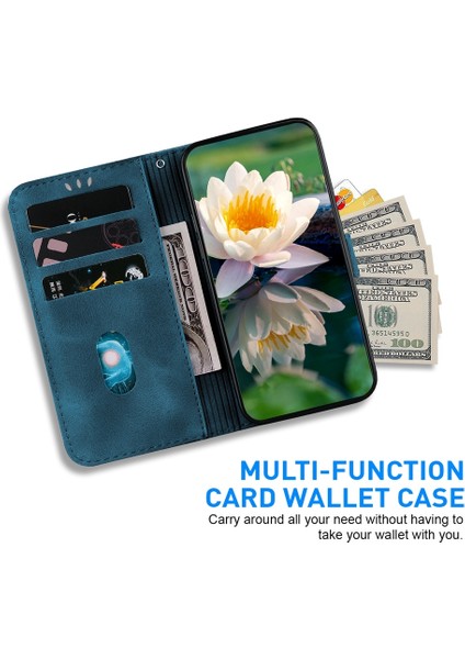 Realme C61 / C63 / Note 60 Için Lotus Kabartmalı Pu Kılıf (Yurt Dışından) fırsatları