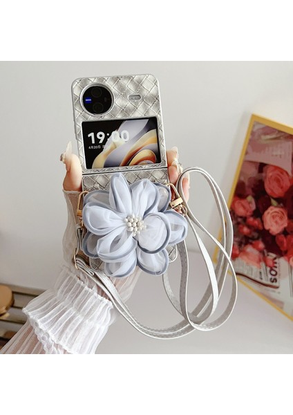 Vivo x Flip Için Renkli Dokuma Iplik Çiçek Kılıfı (Yurt Dışından) indirimleri