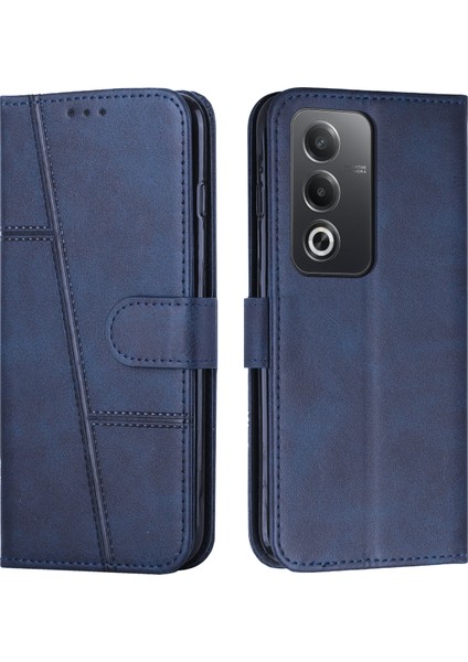 Oppo A3 Pro Için Dikişli Dana Derisi Kılıf (Yurt Dışından)