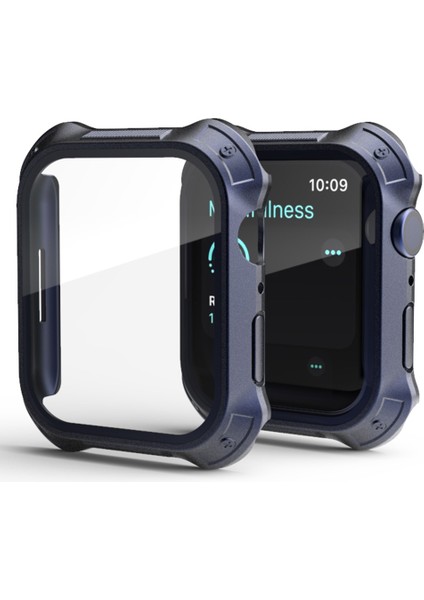 Apple Watch Serisi 9/8/7 45MM Için 2'si 1 Arada Ekran Koruyucu Kılıf (Yurt Dışından)