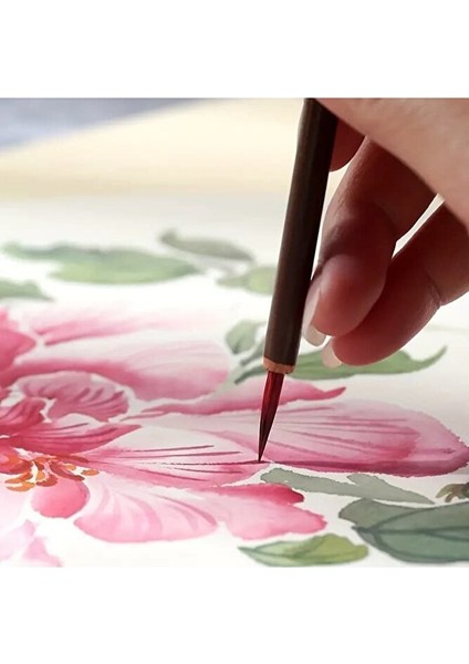 Tahrir Fırçası Kurt Kılı No:2 Çini, Seramik, Tezhip, Minyatür, Suluboya, Çizim, Resim Sanatı-3 Adet