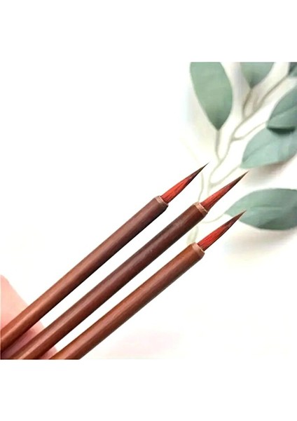 Tahrir Fırçası Kurt Kılı No:2 Çini, Seramik, Tezhip, Minyatür, Suluboya, Çizim, Resim Sanatı-3 Adet