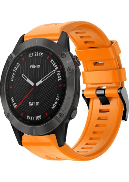 Garmin Fenix ​​6 Safir Gps Için Silikon Saat Bandı (Yurt Dışından)