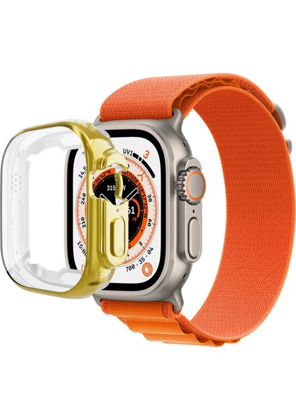 Apple Watch Ultra 49MM / Apple Watch Ultra 2 49MM Için Kaplama Tpu Koruyucu Kılıf (Yurt Dışından)