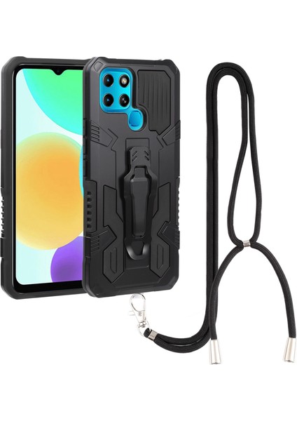 Infinix Smart 6 Için Pc + Tpu Kordon Kılıfı (Yurt Dışından)