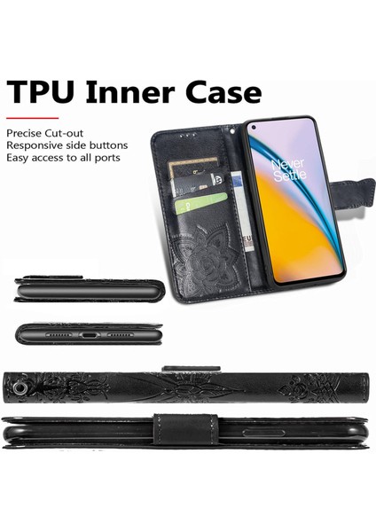 Oneplus Nord 2 5g Için Aşk Çiçekleri Pu Kılıf (Yurt Dışından) modelleri