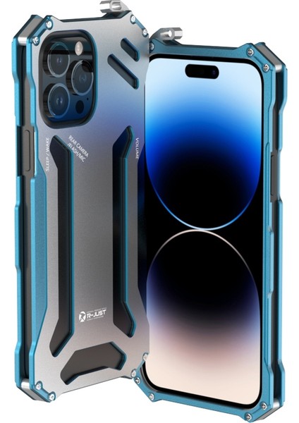 iPhone 14 Pro Için R-Just RJ17 Metal Telefon Kılıfı (Yurt Dışından)
