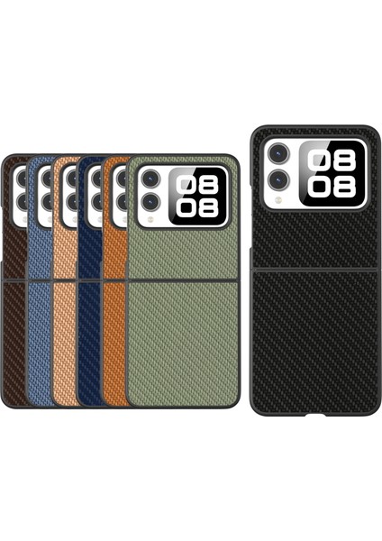 Huawei Nova Flip Için Siyah Kenar Karbon Fiber Doku Kılıfı (Yurt Dışından) fiyatları