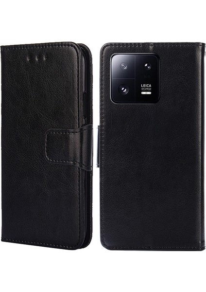 Xiaomi 13 Pro Için Kristal Dokulu Deri Kılıf (Yurt Dışından)