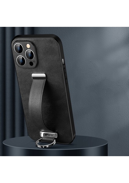 iPhone 14 Pro Için Pc+Deri Dokulu Kılıf (Yurt Dışından)