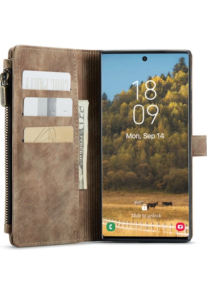 Samsung Galaxy S22 Ultra 5g Için C30 Çok Fonksiyonlu Pu Kılıf (Yurt Dışından) modelleri