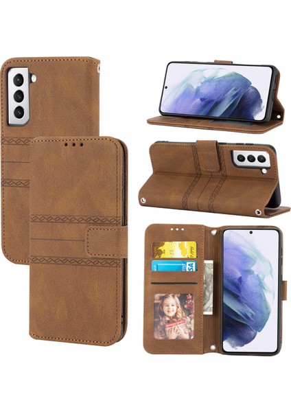 Samaung Galaxy S22 5g Için Pu + Tpu Kılıf (Yurt Dışından)