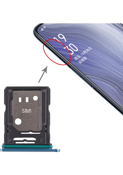 Oppo Reno 10X Yakınlaştırma Tepsisi + Tepsi / Mikro Sd Kart Tepsisi Için (Yurt Dışından)