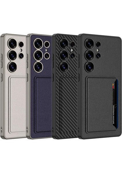 Samsung Galaxy S25 Ultra 5g Için Gkk Kart Yuvaları Deri Kılıf (Yurt Dışından) fiyatları