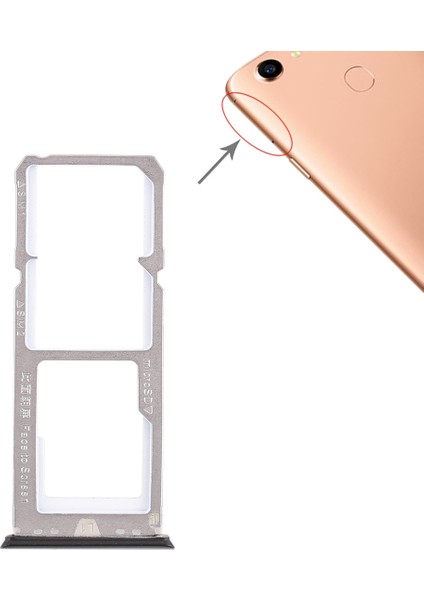 Oppo A79 Için 2 x Tepsi + Mikro Sd Kart Tepsisi (Yurt Dışından)