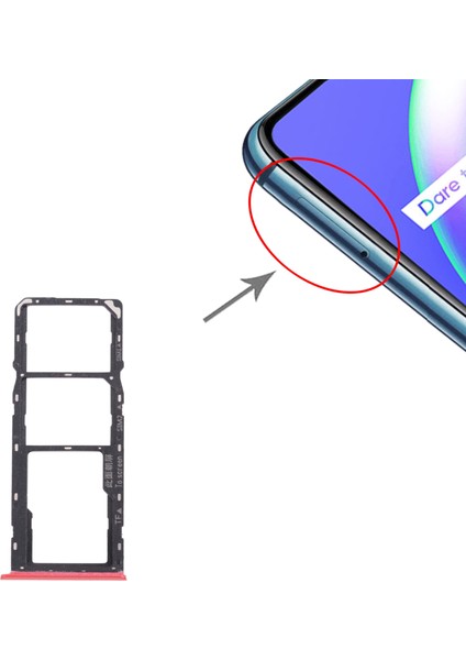Oppo Realme C12 Için Tepsi + Mikro Sd Kart Tepsisi (Yurt Dışından) fırsatları