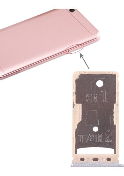 Xiaomi Redmi 5A Için 2 Tepsi / Mikro Sd Kart Tepsisi (Yurt Dışından)