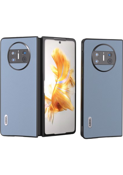 Huawei Mate X3 Için Hakiki Deri Dalga Telefon Kılıfı (Yurt Dışından)
