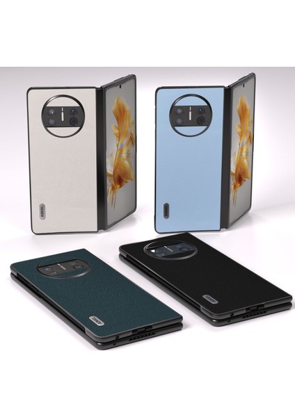 Huawei Mate X3 Için Hakiki Deri Dalga Telefon Kılıfı (Yurt Dışından) fiyatları