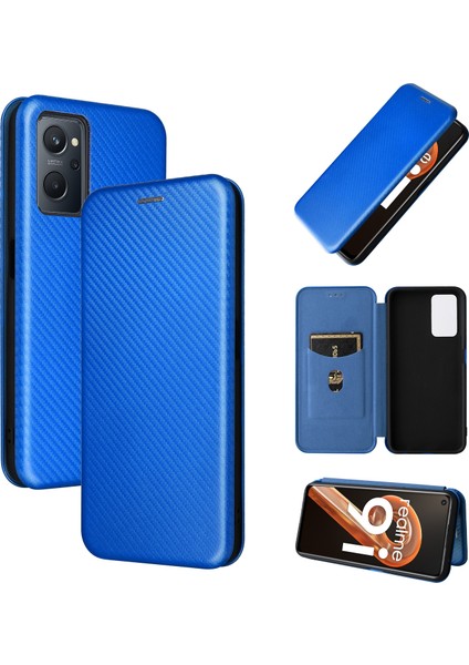 Oppo Realme 9i / A36 Için Karbon Fiber Pu Telefon Kılıfı (Yurt Dışından)