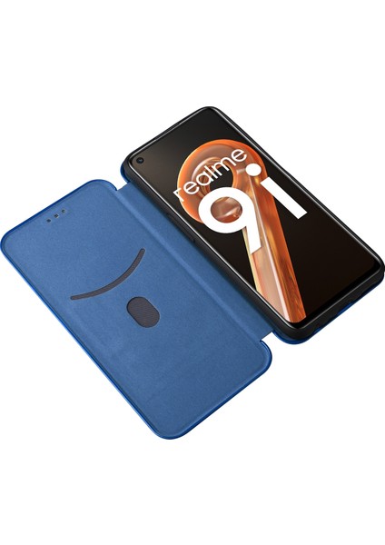 Oppo Realme 9i / A36 Için Karbon Fiber Pu Telefon Kılıfı (Yurt Dışından) indirimleri