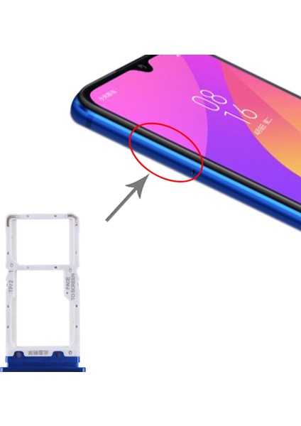 Xiaomi Mi Cc9 Için Tepsi + Mikro Sd Kart Tepsisi (Yurt Dışından)