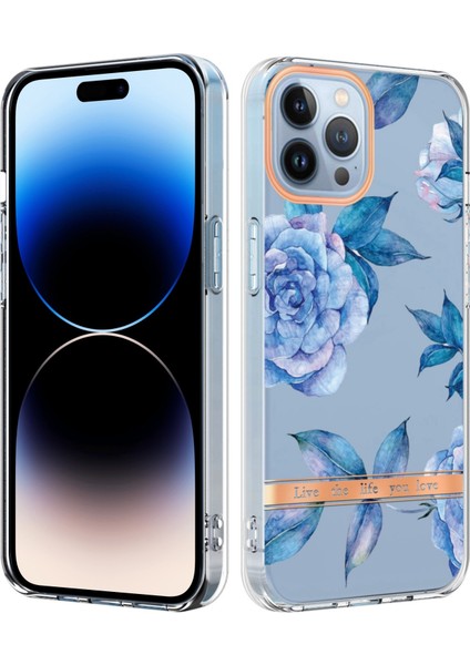 iPhone 14 Pro Için Çiçekler ve Bitkiler Tpu Kılıf (Yurt Dışından)