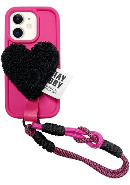 iPhone 11 Için Yaratıcı Peluş Kalp Tasarımı Telefon Kılıfı (Yurt Dışından) fiyatları