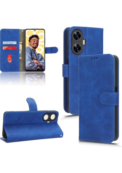 Realme C55 Için Skin Fe Deri Kılıf (Yurt Dışından)