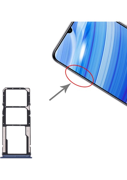 Xiaomi Redmi 10X 4g Için Tepsi + Mikro Sd Kart Tepsisi (Yurt Dışından)