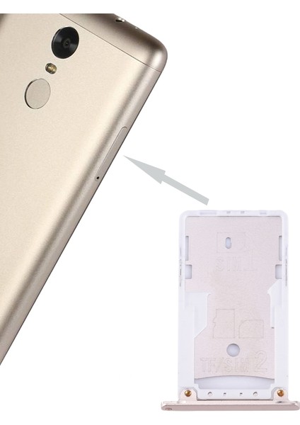 Xiaomi Redmi Note 3 (Qualcomm Versiyonu) Sım ve Sım / Tf Kart Tepsisi Için (Yurt Dışından)