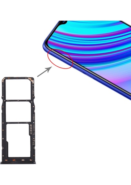 Realme x Için Tepsi + Tepsi + Mikro Sd Kart Tepsisi (Yurt Dışından)