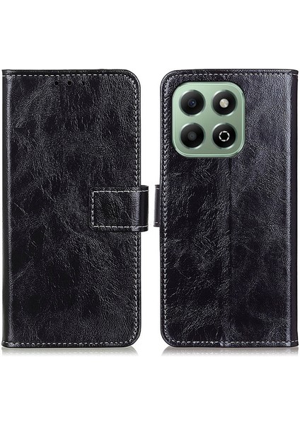 Honor X6B Için Retro Crazy Horse Doku Kılıfı (Yurt Dışından)