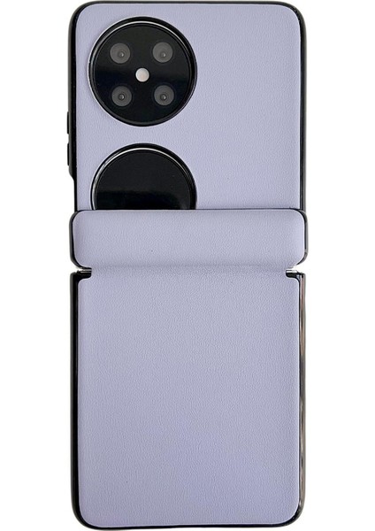 Huawei Pocket 2 Için Pu Doku Kılıfı (Yurt Dışından)